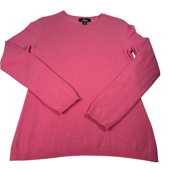 Lands' End Cashmere Sweater Size XS Pink Long Sleeve Cozy Warm Barbiecore - Picture 2 of 14